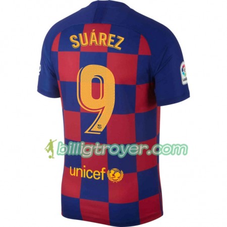 Billige Fotballdrakter FC Barcelona Luis Suarez 9 Hjemmedraktsett 2019/20 Kortermet
